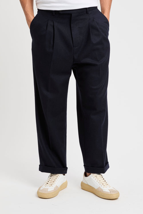 Pantalone cropped plissettato-2