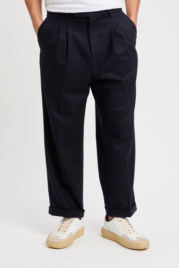 Pantalone cropped plissettato - 2