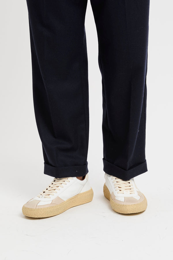 Pantalone cropped plissettato - 5