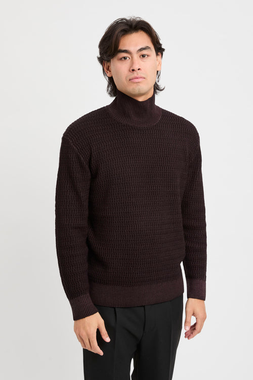 Lupetto jaquard in lana