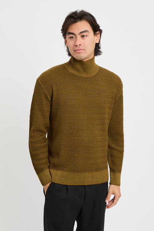 Lupetto jaquard in lana