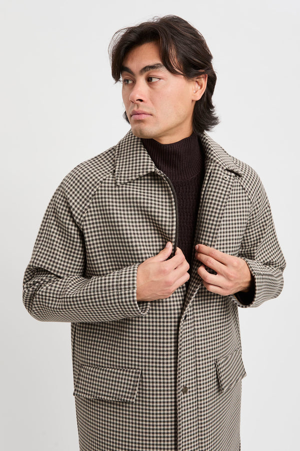 Mantel mit Mikrokaromuster - 1