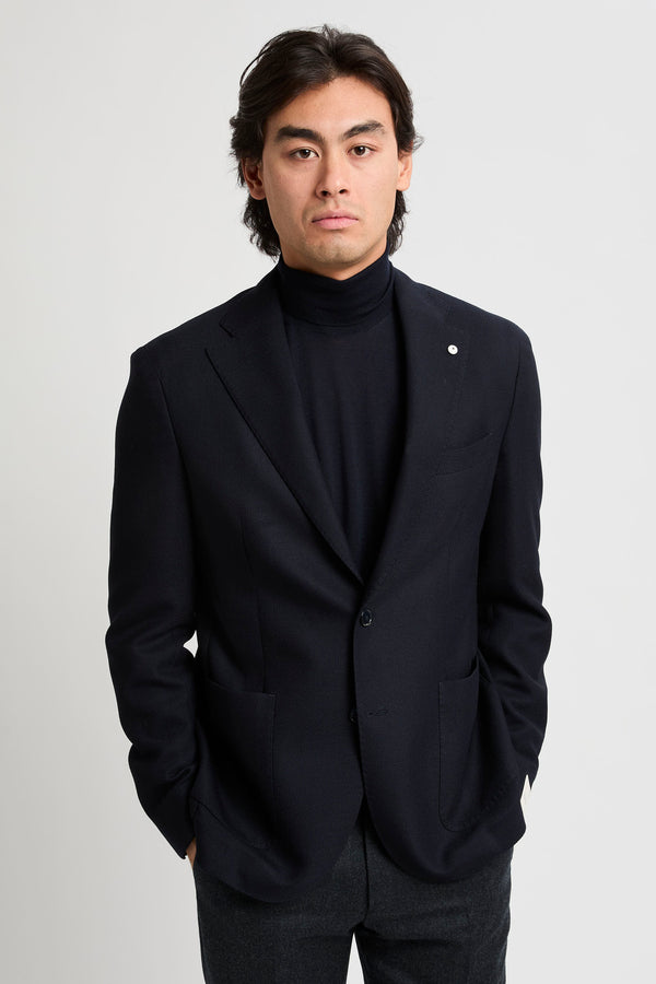 Single-breasted wool jacket - 1