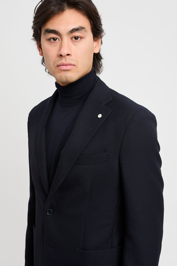 Single-breasted wool jacket - 7