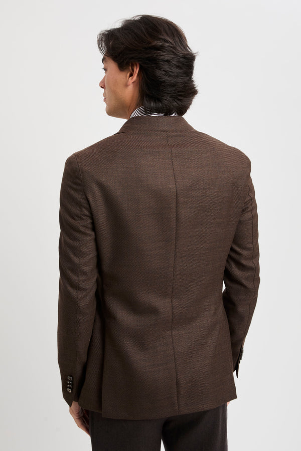 Zweireihige Jacke aus Schurwolle - 3