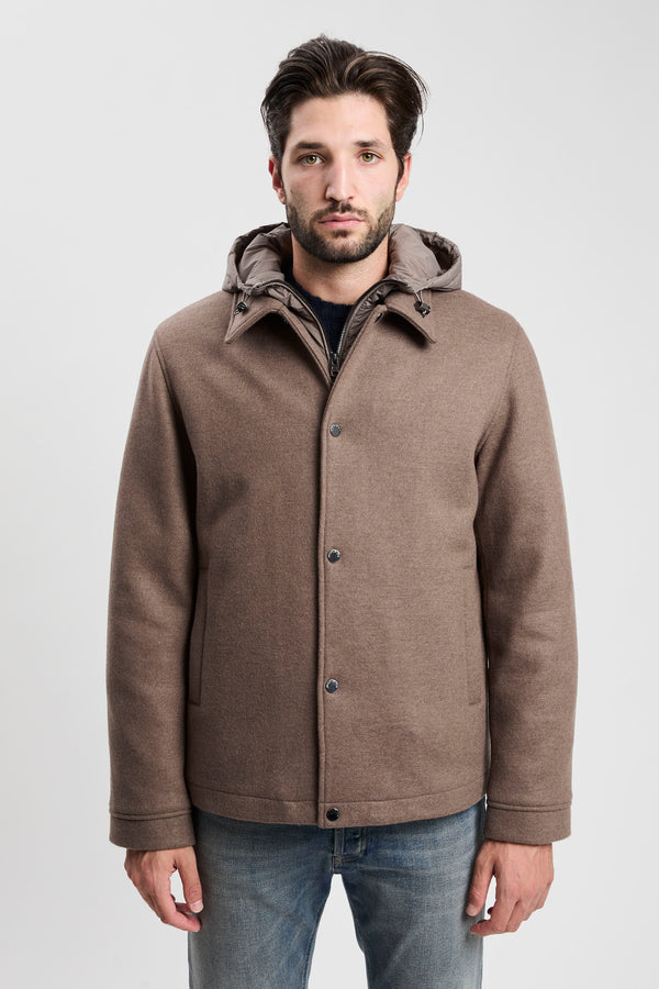 Knitted Wool Shirt Jacket - 1