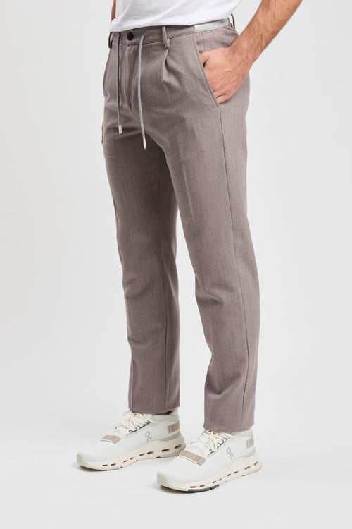 Pantalone in lana stretch