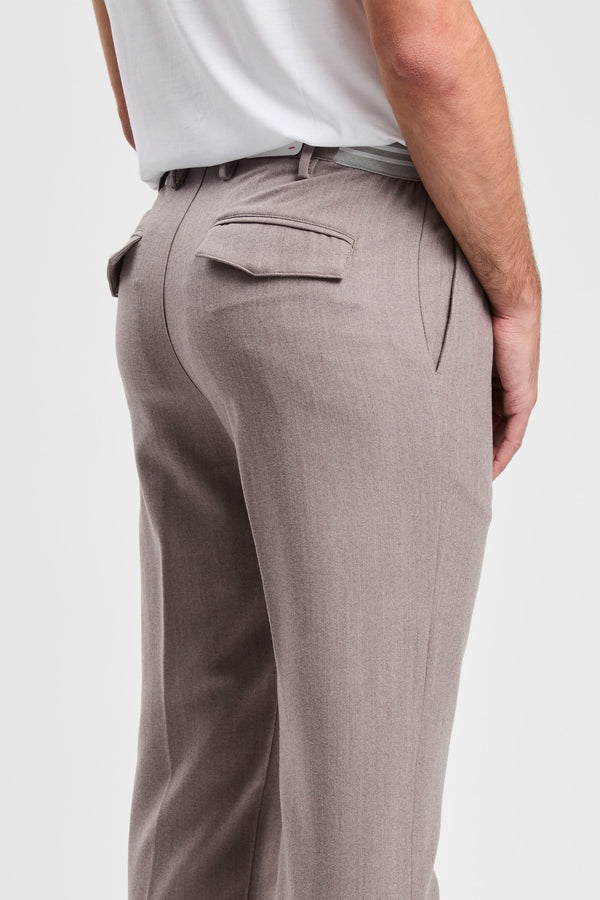 Pantalone in lana stretch - 7