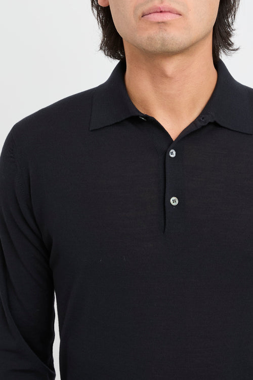 Maglia a polo in 180s Merino-2