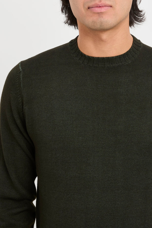 Rundhalsausschnitt aus Schurwolle - 7