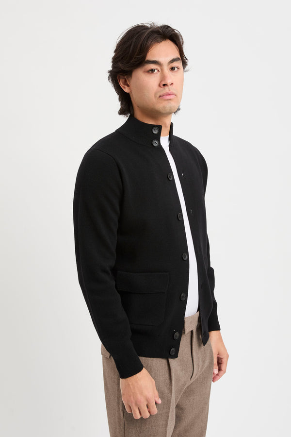 Cardigan con bottoni punto Milano - 2