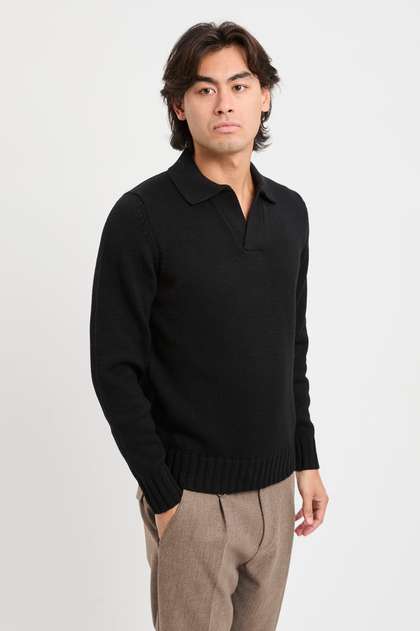 Polo in maglia in lana vergine - 4