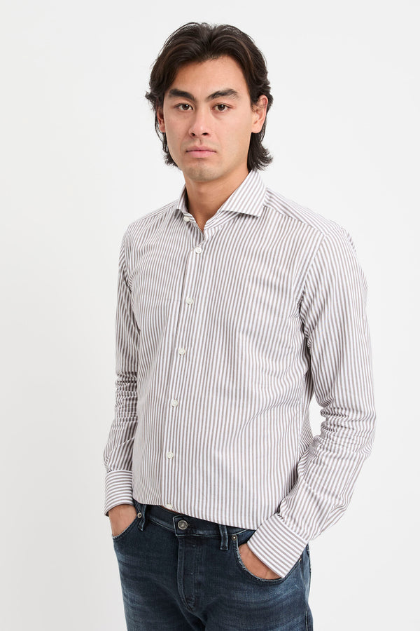 Camicia a righe in cotone - 4