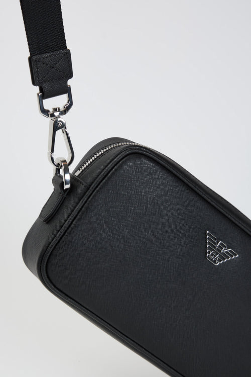 Beauty in pelle rigenerata saffiano placchetta aquila ASV-2