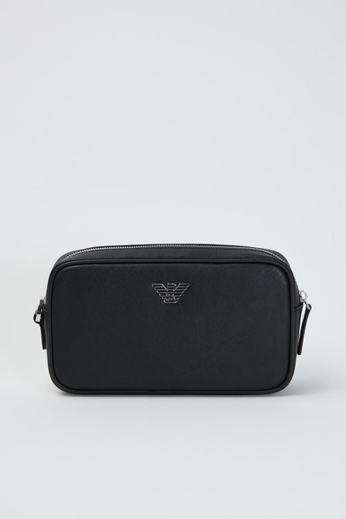 Beauty in pelle rigenerata saffiano placchetta aquila ASV