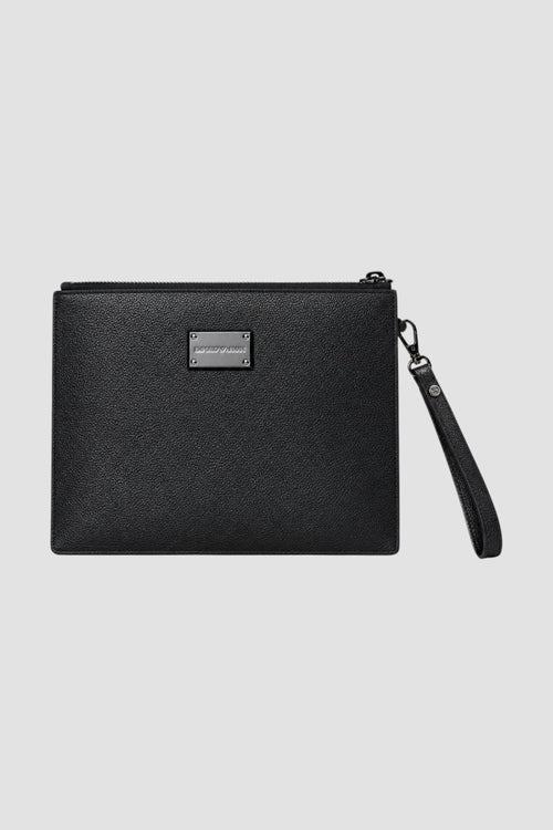 Pouch in pelle bottalata