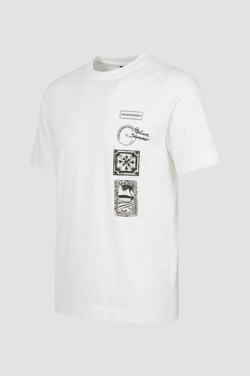 T-shirt in cotone con stampa-2