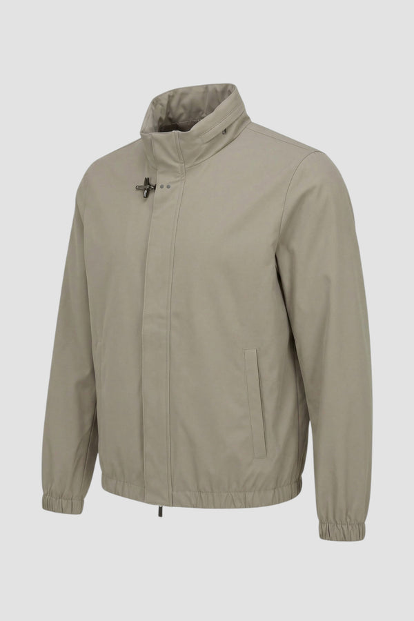 Short bomber jacket in stretch nylon - 2