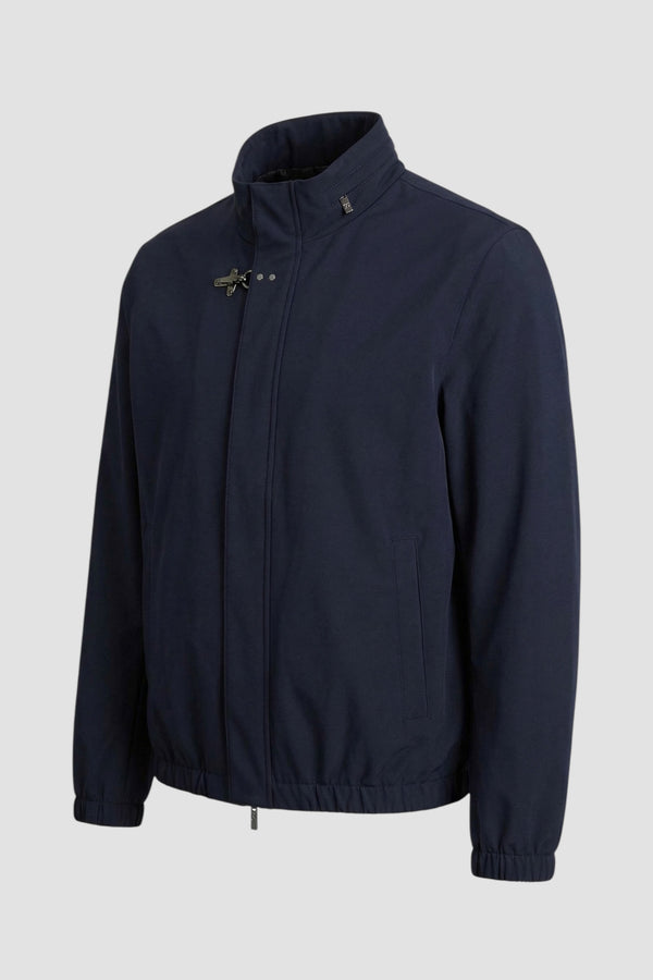 Short bomber jacket in stretch nylon - 2