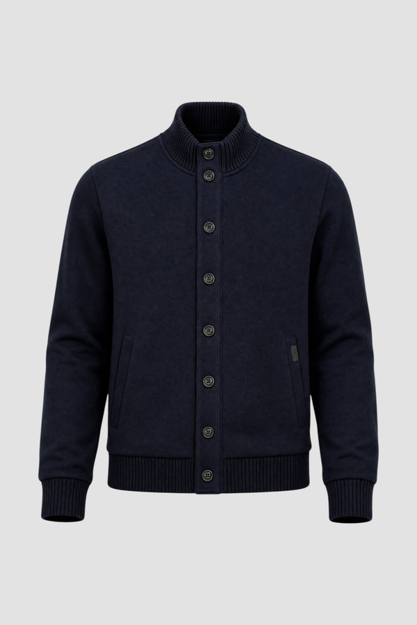 Piqué-Sweatjacke - 1
