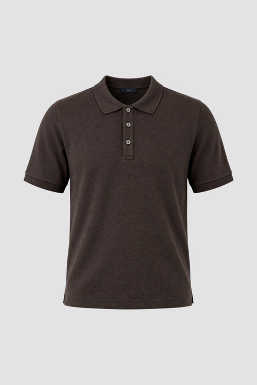 Polo Slim Fit in Piquet Stretch