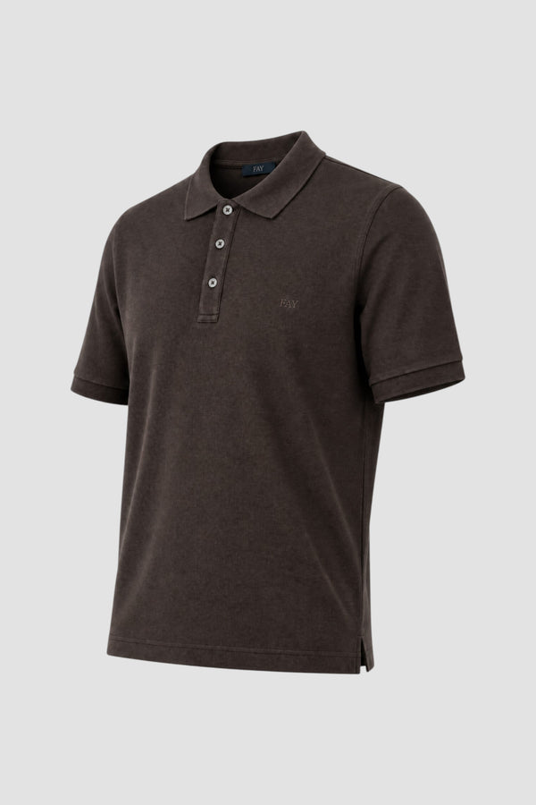 Polo Slim Fit in Piquet Stretch - 2