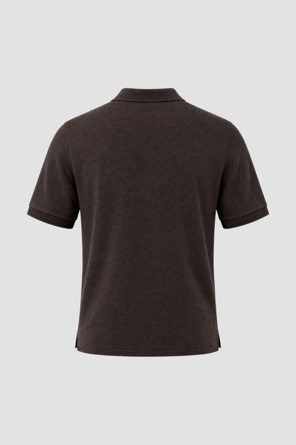 Polo Slim Fit in Piquet Stretch - 3