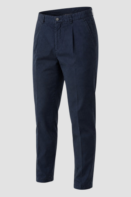 Pantaloni Regular Fit in Cotone Spigato-2