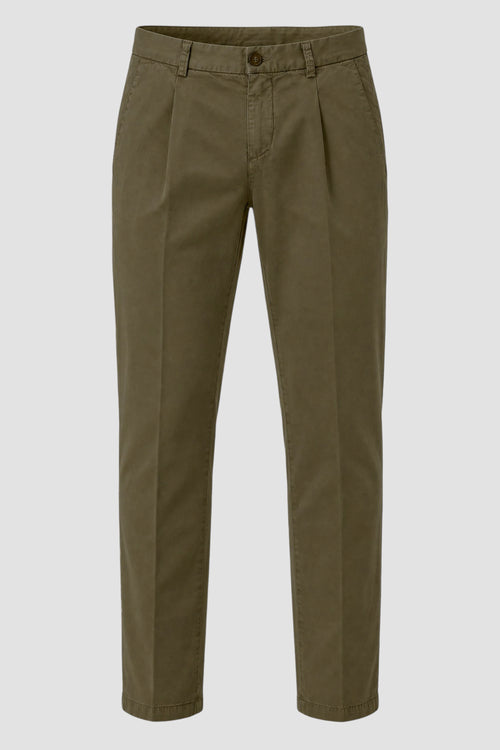 Pantaloni Regular Fit in Cotone Spigato
