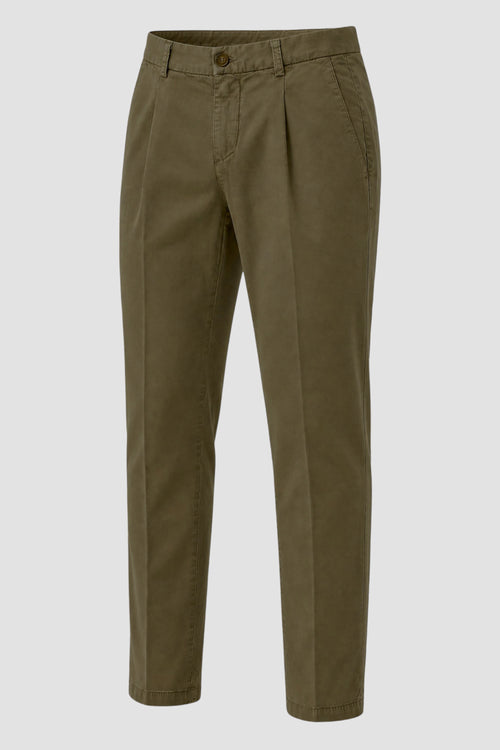 Pantaloni Regular Fit in Cotone Spigato-2