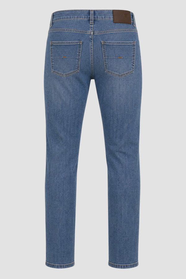 Jeans 5 Tasche in Denim Stretch - 3