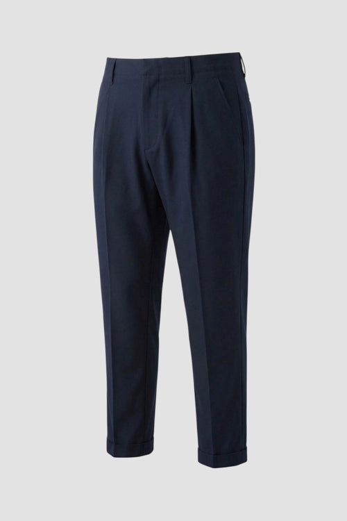 Pantalone Ben carrot in cotone tinto filo-2