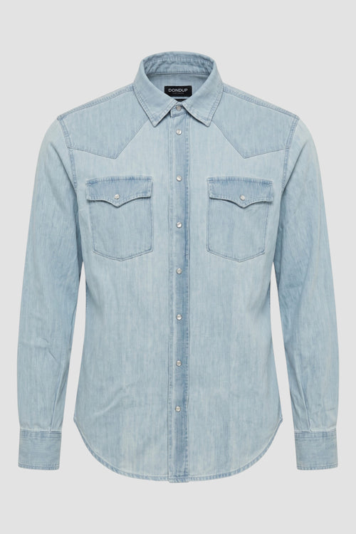 Regular-Fit Westernhemd aus Denim