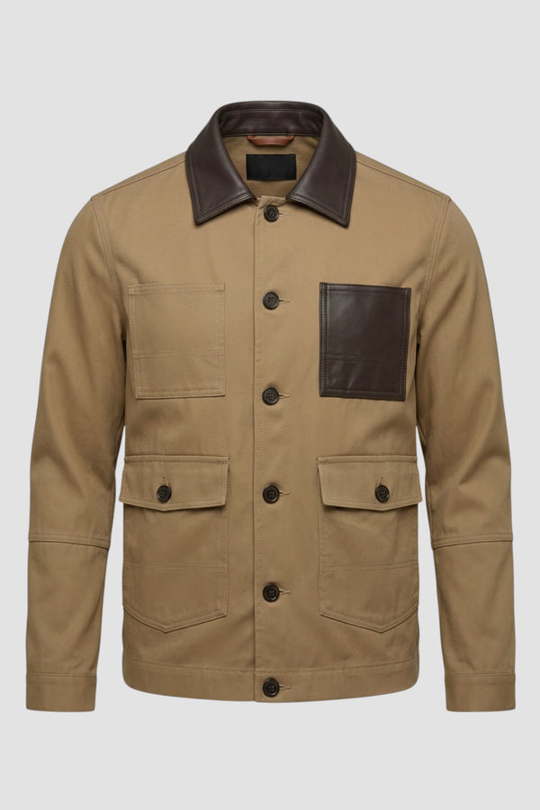 Regular-Jacke aus Baumwollgabardine - 1