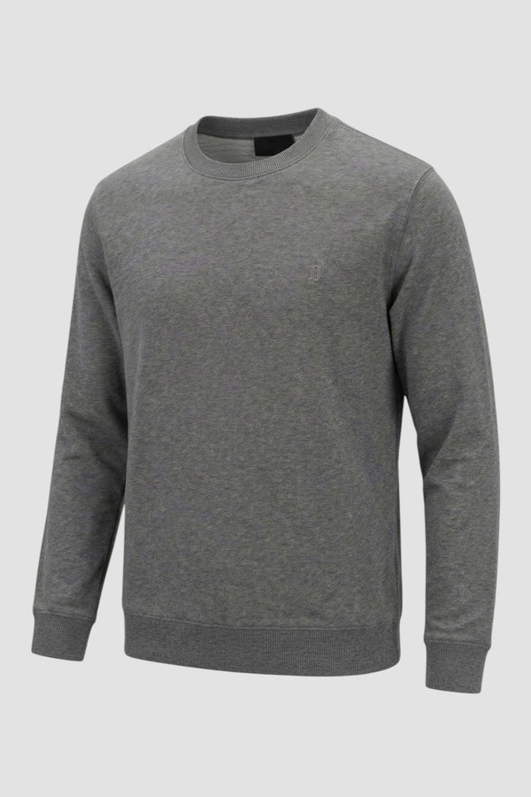 Felpa girocollo regular in cotone - 2