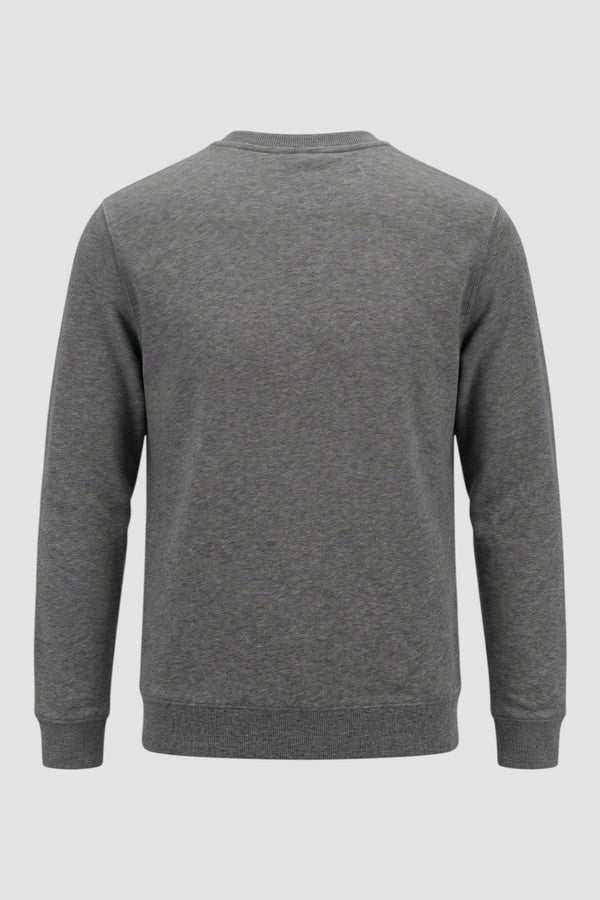 Felpa girocollo regular in cotone - 3