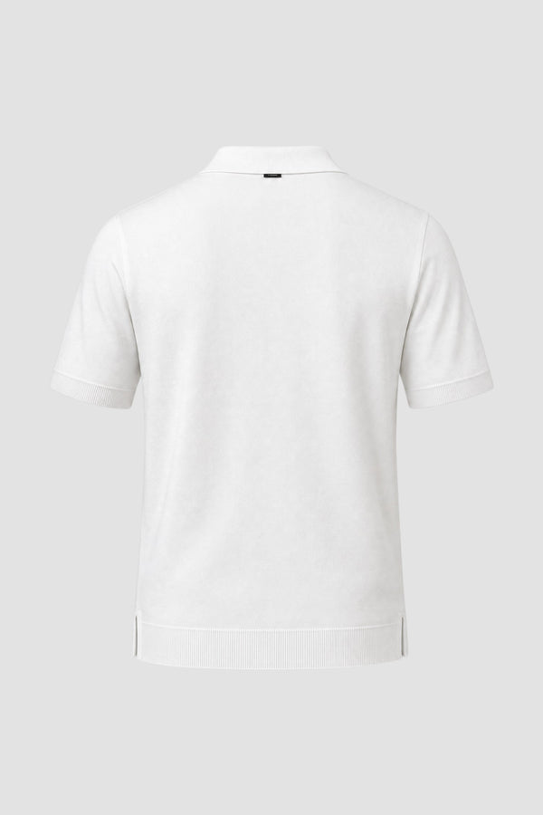 Polo in jersey knit effect - 3