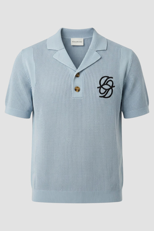 Polo in maglia con monogramma