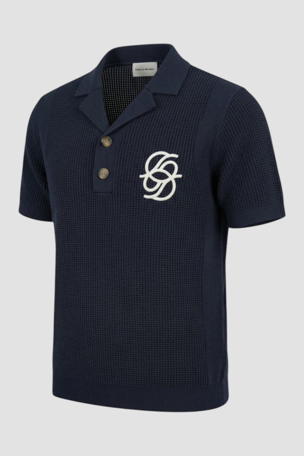 Monogram knit polo shirt - 2