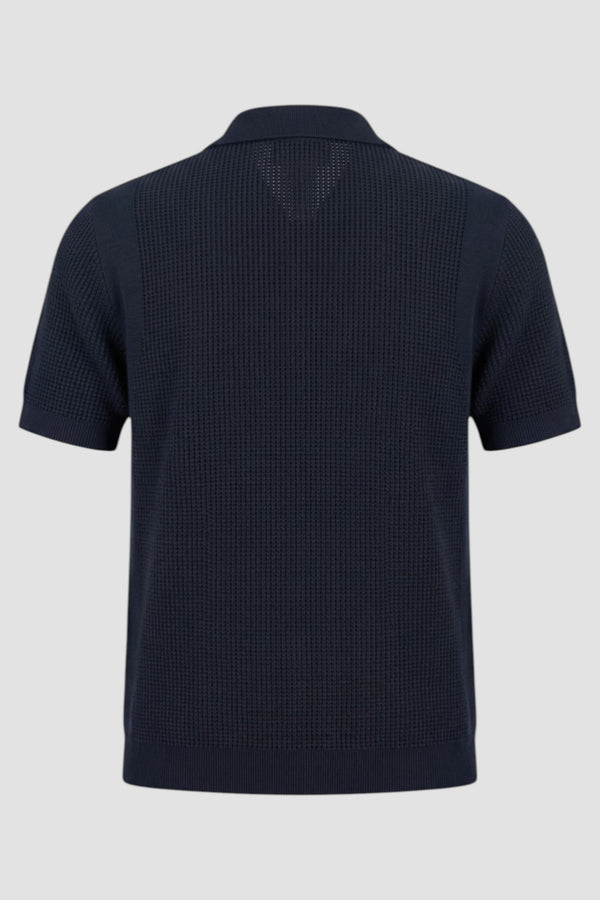 Monogram knit polo shirt - 3