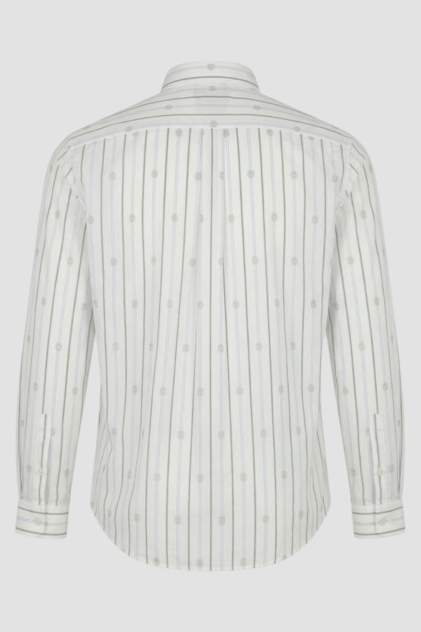 Striped monogram shirt - 3