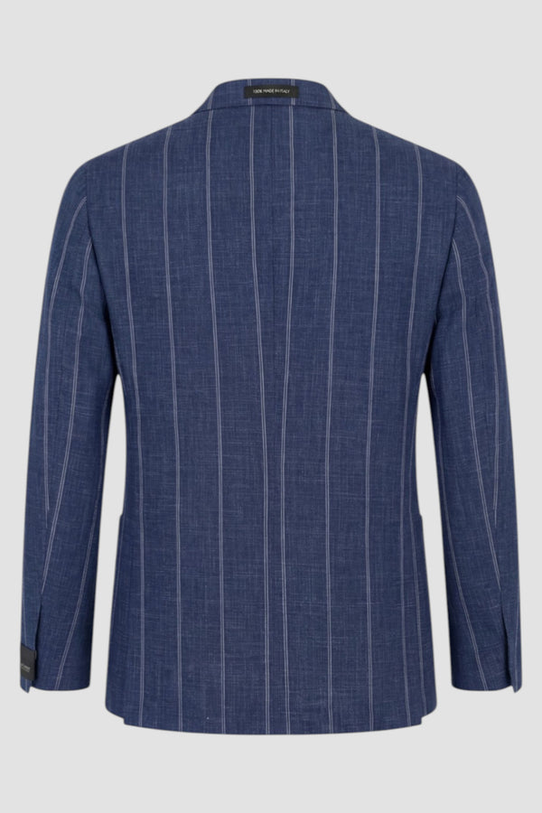 Pinstripe double-breasted jacket - 3