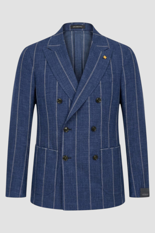 Pinstripe double-breasted jacket