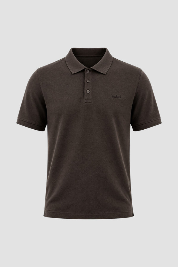 Polo Mackinack in piqué di cotone elasticizzato tinta in capo - 1