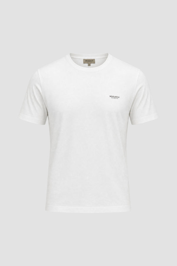 T-shirt in puro cotone con logo - 1