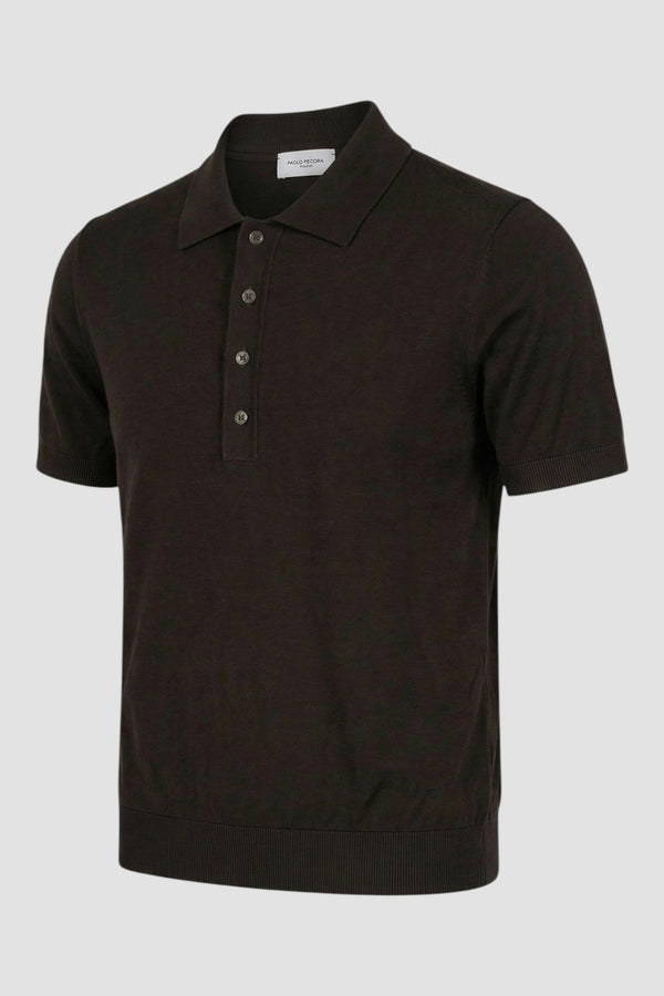 Silk and cotton polo shirt - 2