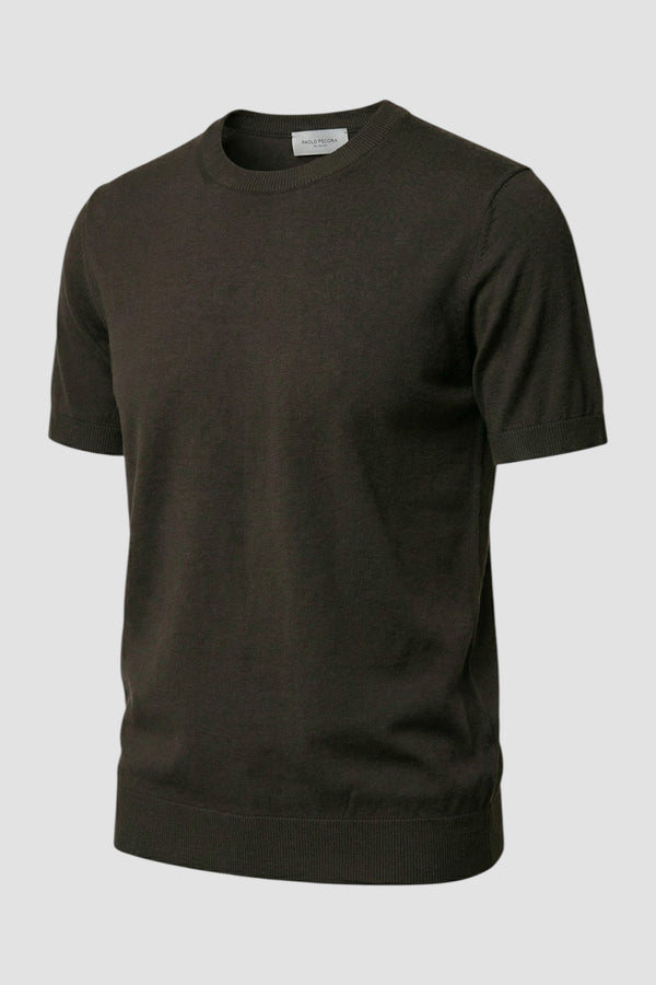 Crew-neck silk and cotton jumper - 2