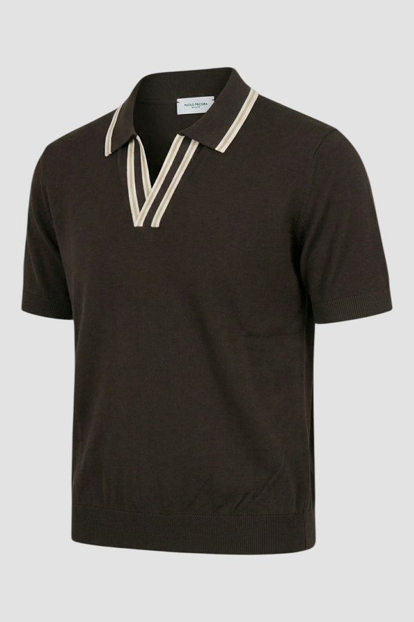 Silk and cotton polo shirt - 2