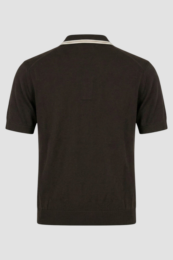 Silk and cotton polo shirt - 3