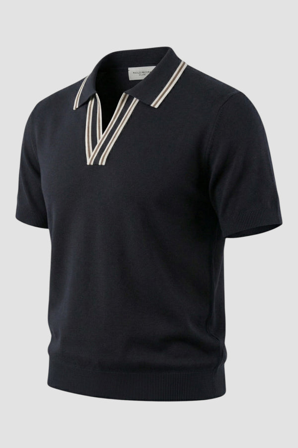 Silk and cotton polo shirt - 2